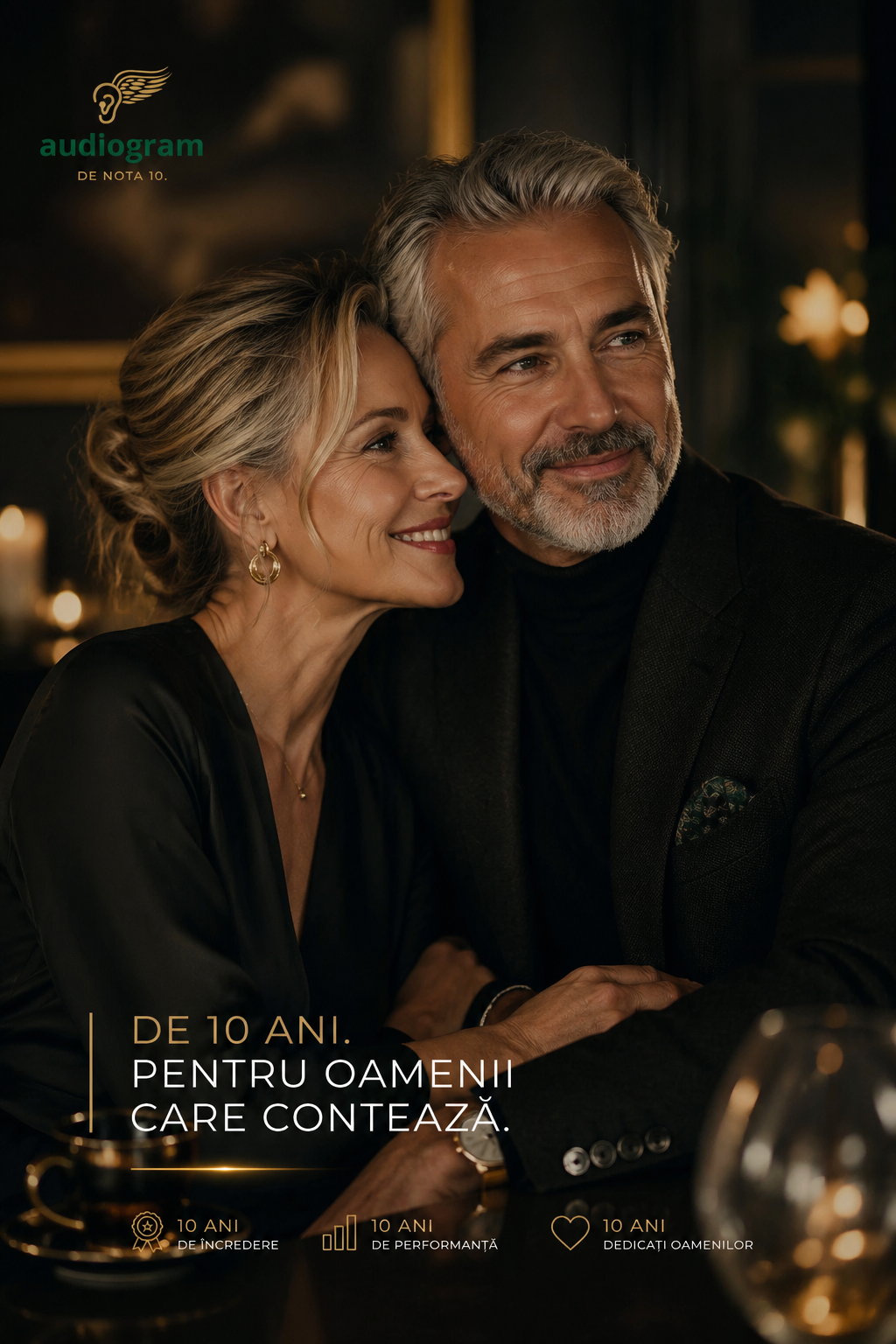 Audiogram 10 ani sculptură